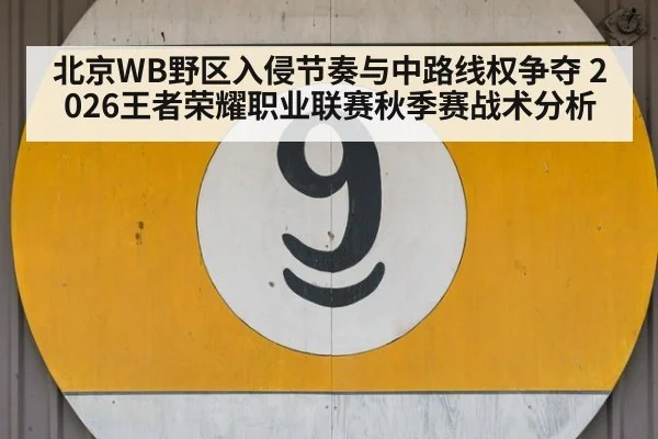 北京WB野区入侵节奏与中路线权争夺 2026王者荣耀职业联赛秋季赛战术分析